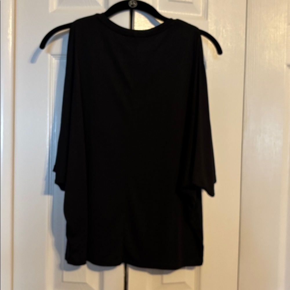 NWT Express black short sleeve cold shoulder shirt size XS - Picture 9 of 9